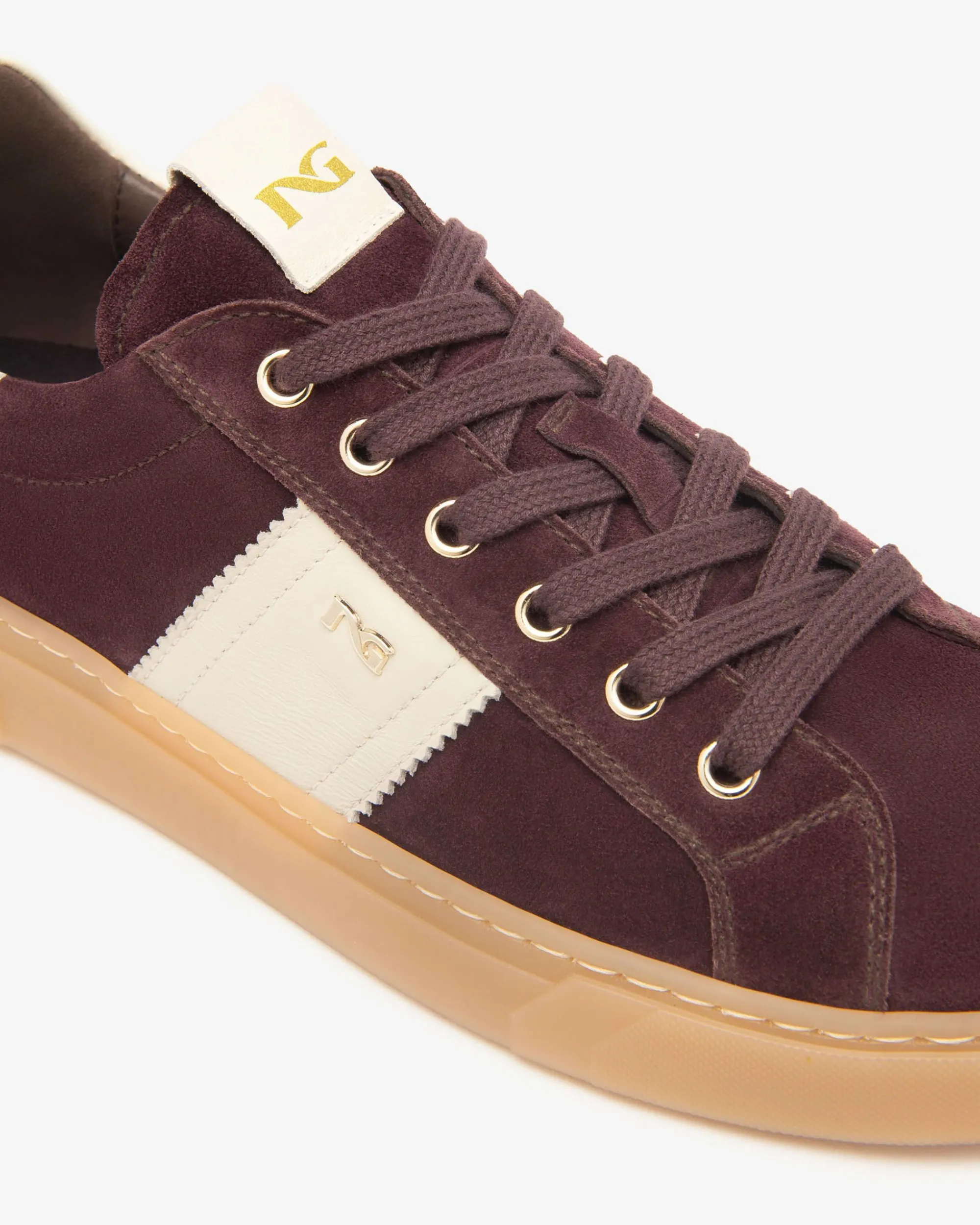 Nero Giardini Sneakers Donna in Suede e Pelle Rosso Sale