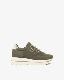Nero Giardini Sneakers Donna in Suede e Materiale Tecnico Clearance