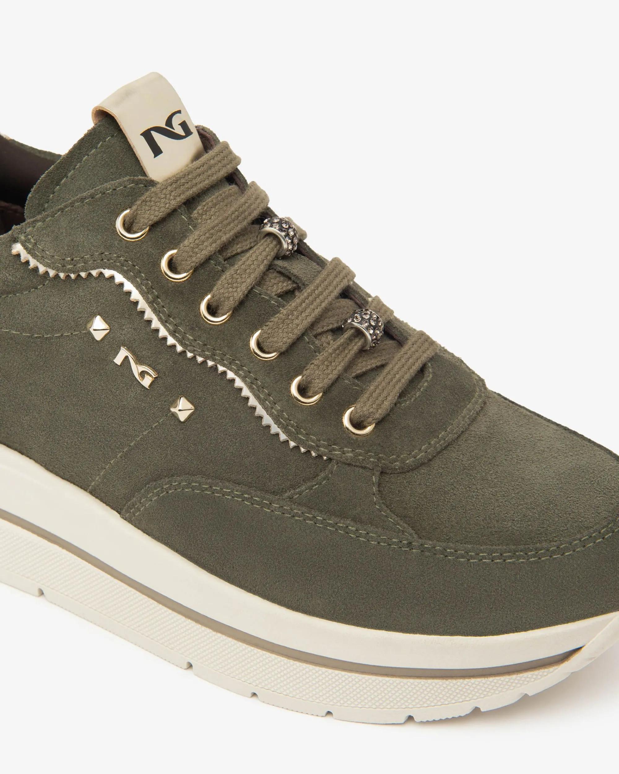 Nero Giardini Sneakers Donna in Suede e Materiale Tecnico Clearance