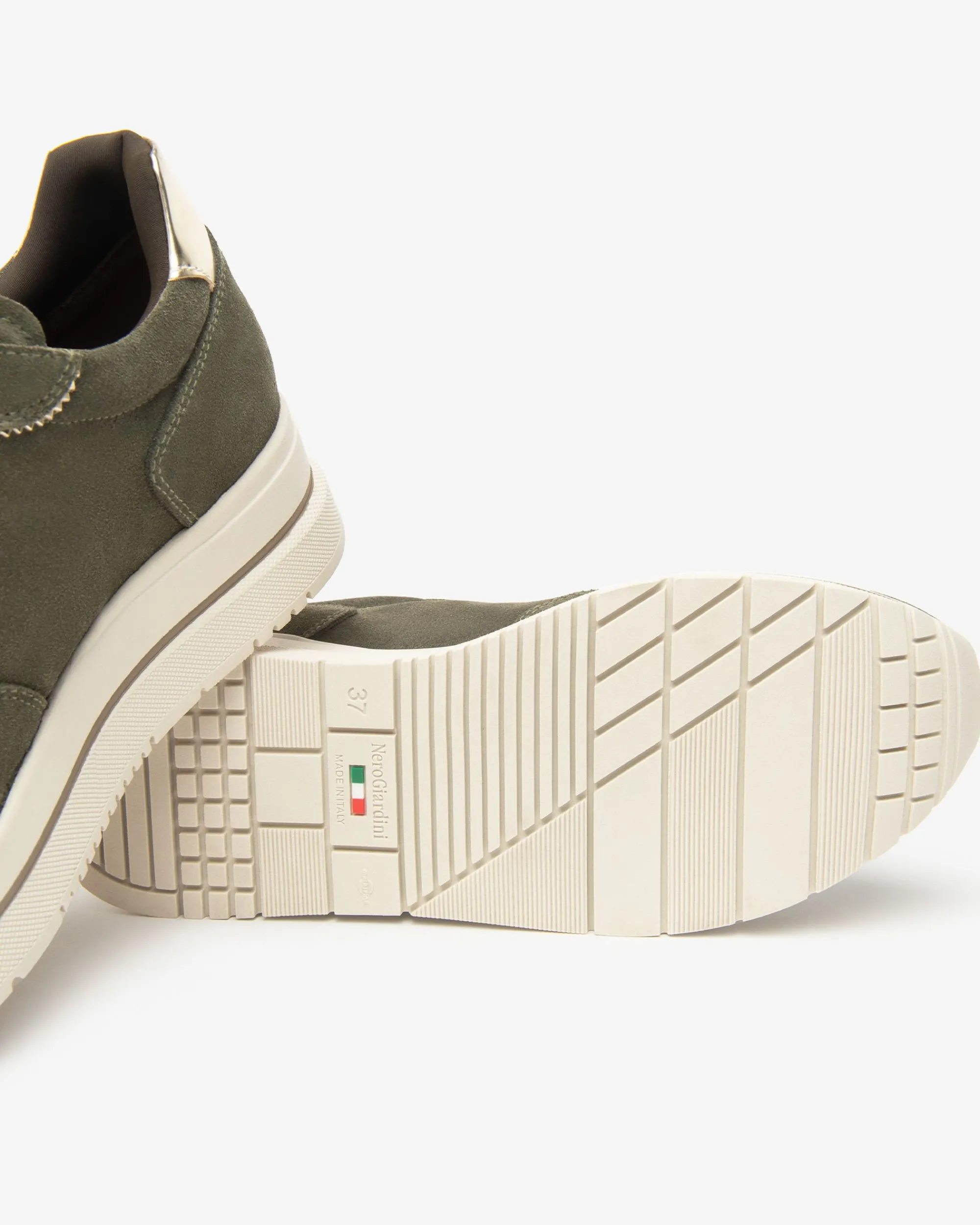 Nero Giardini Sneakers Donna in Suede e Materiale Tecnico Clearance