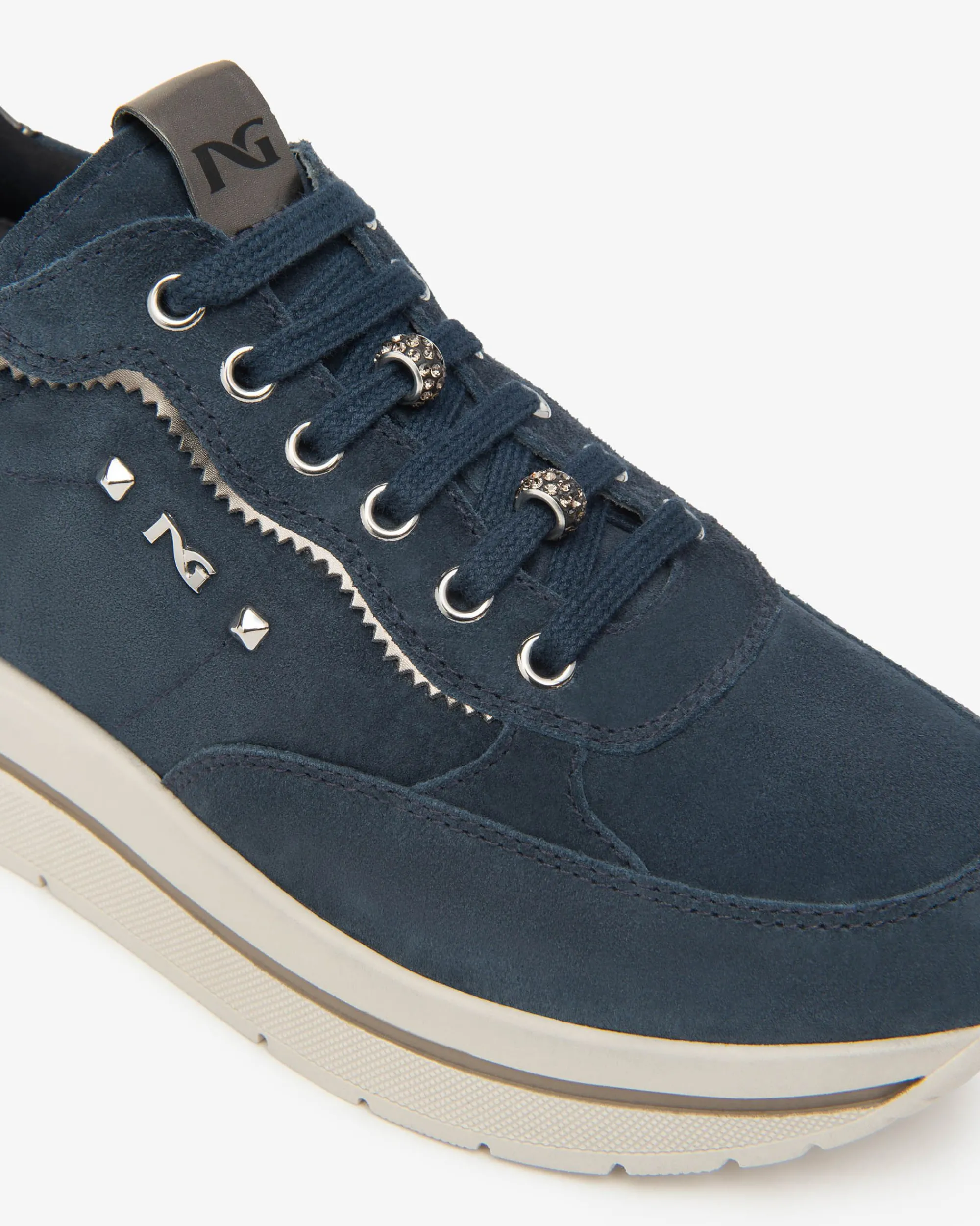 Nero Giardini Sneakers Donna in Suede e Materiale Tecnico Clearance