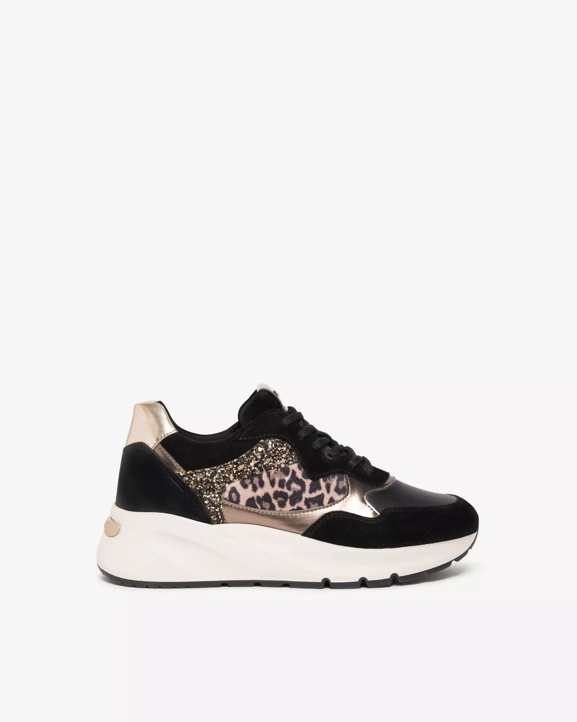 Nero Giardini Sneakers Donna in Suede, Pelle e Materiale Tecnico Nero Hot