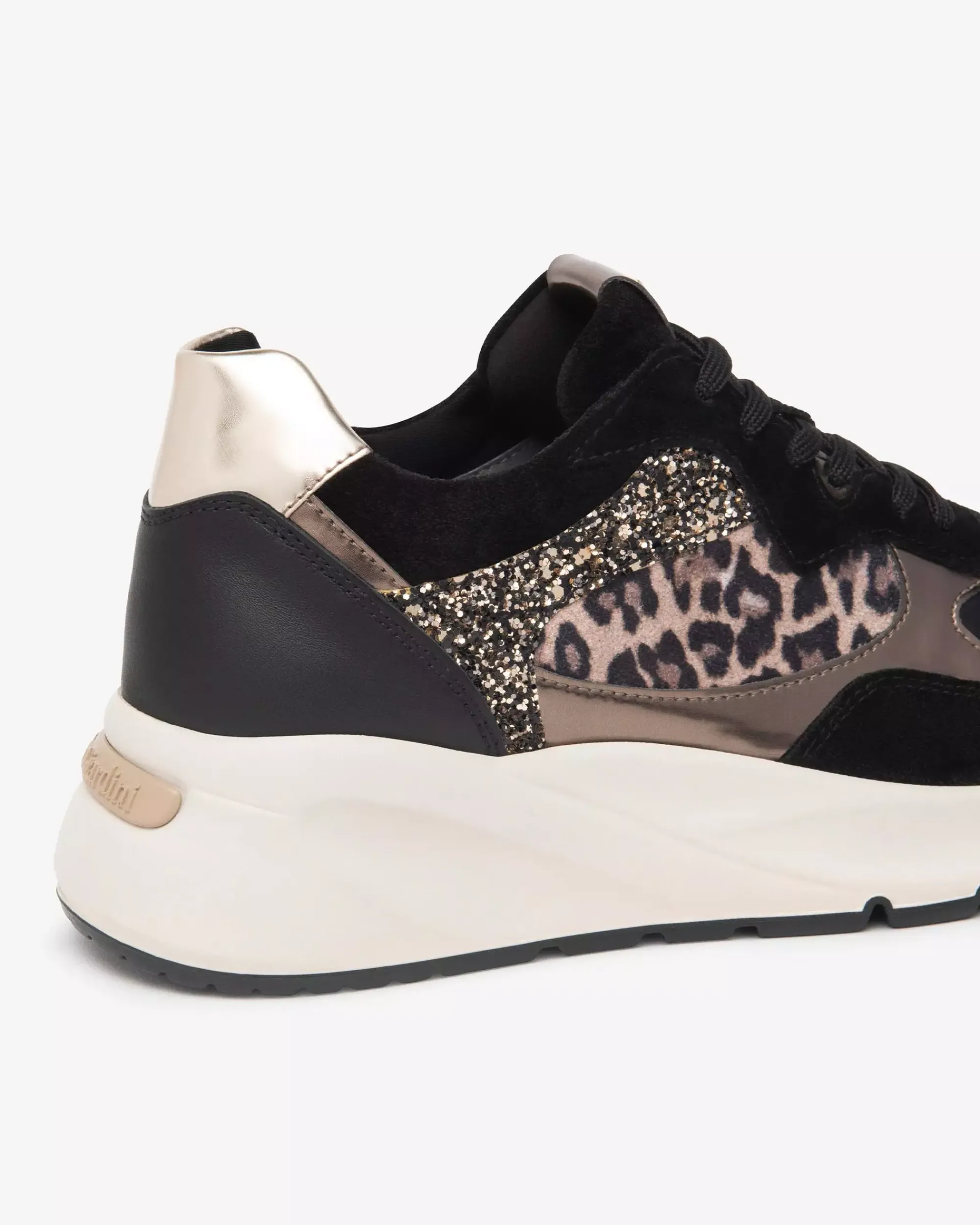 Nero Giardini Sneakers Donna in Suede, Pelle e Materiale Tecnico Nero Hot