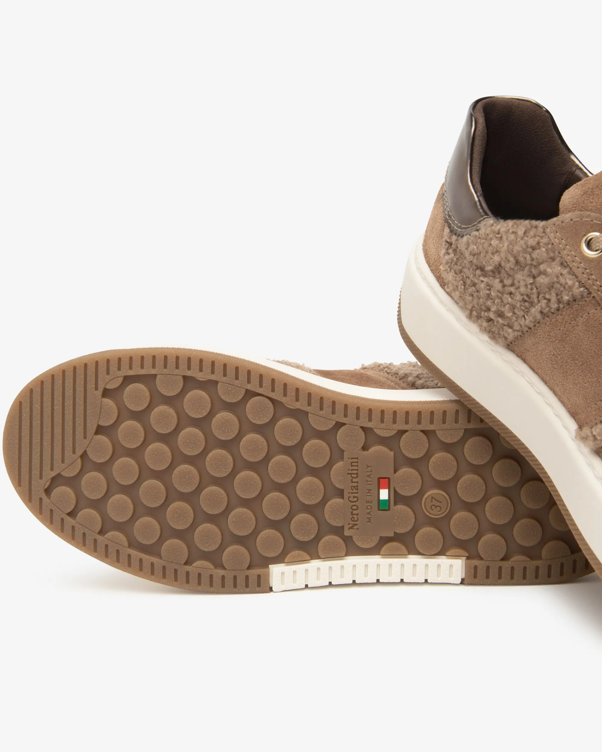 Nero Giardini Sneakers Donna in Suede, Tessuto e Materiale Tecnico Sale