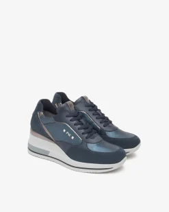 Nero Giardini Sneakers Donna in Suede,Vernice, Pelle e Materiale Tecnico