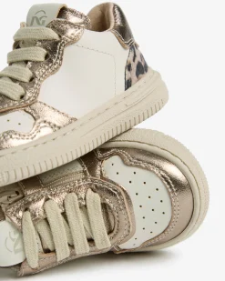 Nero Giardini Sneakers Junior da Bambina in Pelle e Materiale Tecnico Avorio
