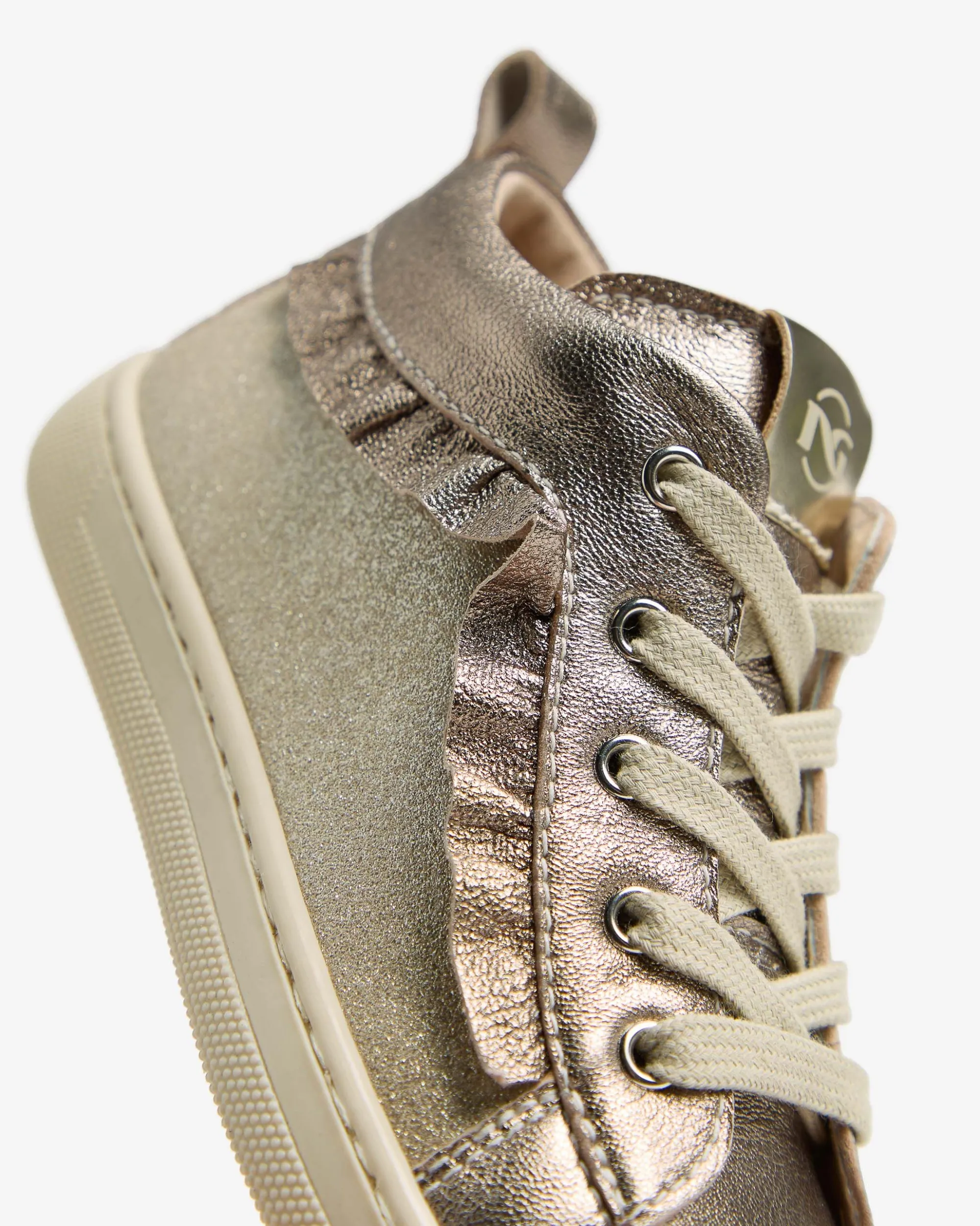 Nero Giardini Sneakers Junior da Bambina in Pelle e Materiale Tecnico Oro