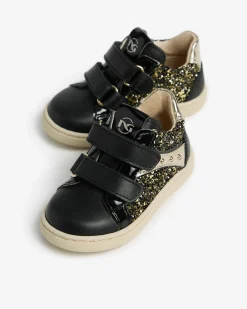 Nero Giardini Sneakers Junior da Bambina in Materiale Tecnico e Pelle Nero Clearance