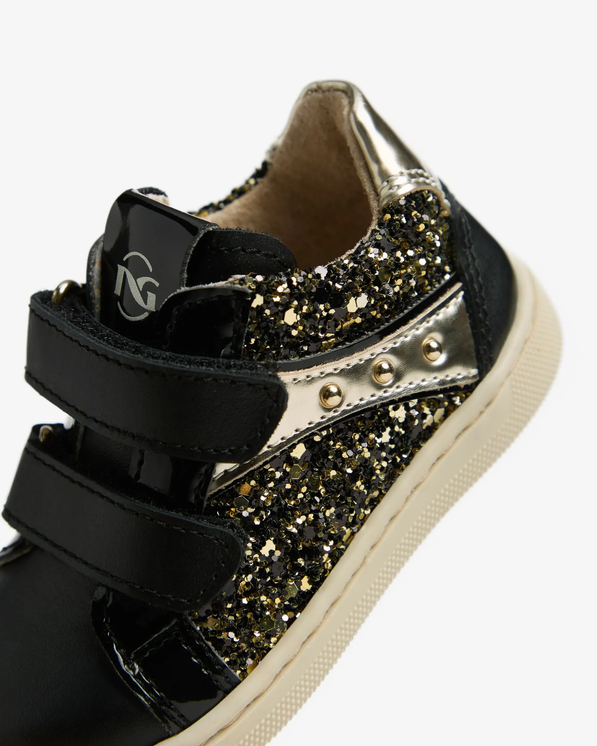 Nero Giardini Sneakers Junior da Bambina in Materiale Tecnico e Pelle Nero Clearance