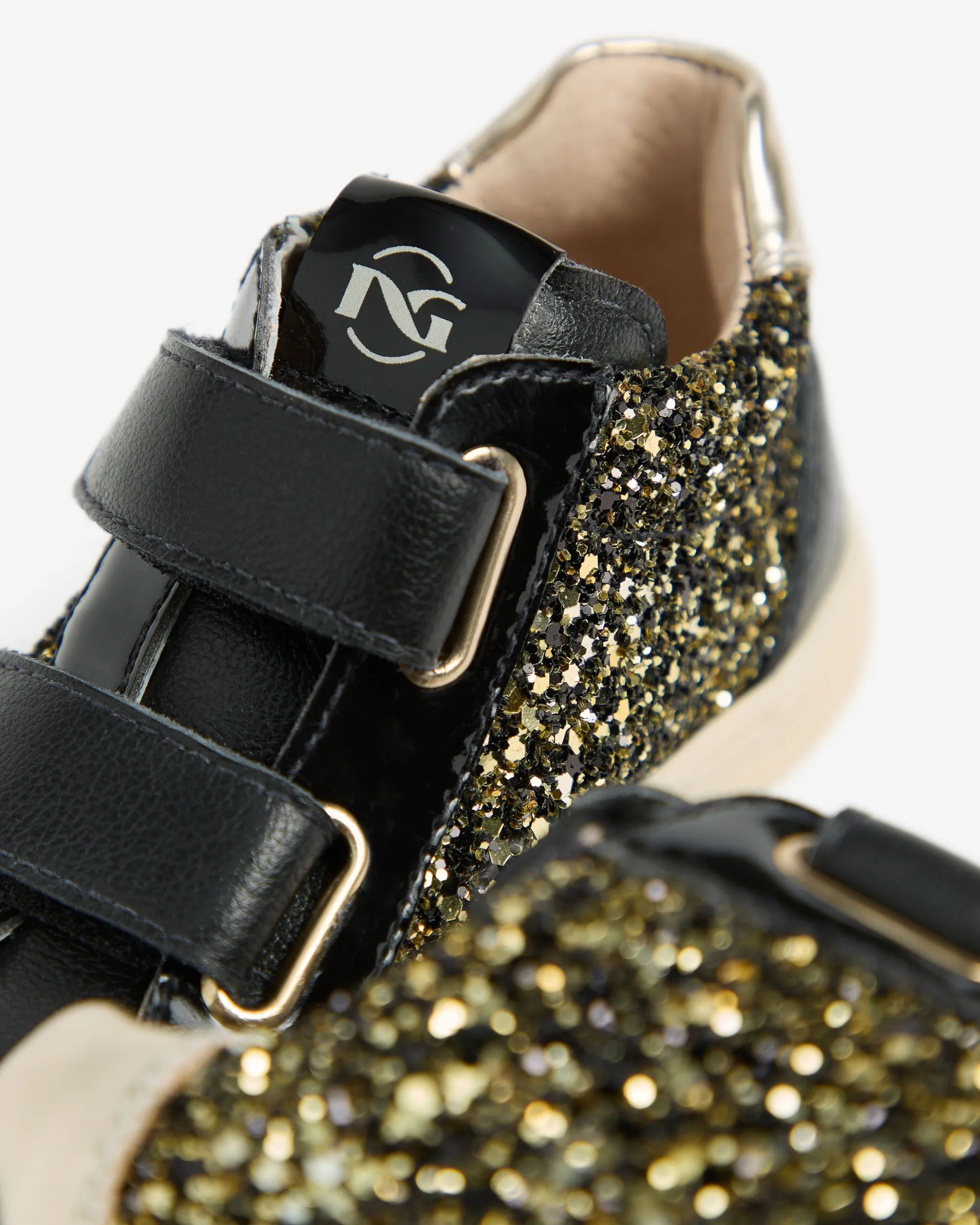 Nero Giardini Sneakers Junior da Bambina in Materiale Tecnico e Pelle Nero Clearance