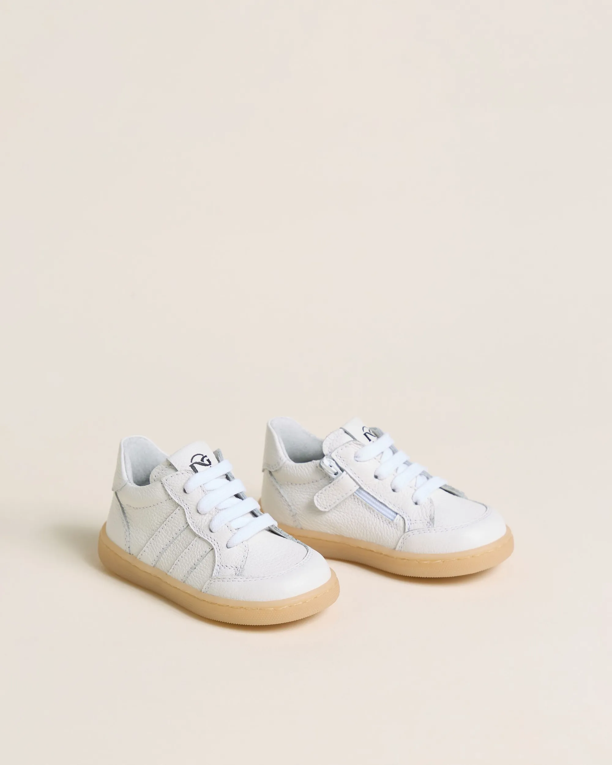 Nero Giardini Sneakers Junior da Bambino in Pelle Bianco Discount