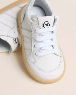 Nero Giardini Sneakers Junior da Bambino in Pelle Bianco Discount