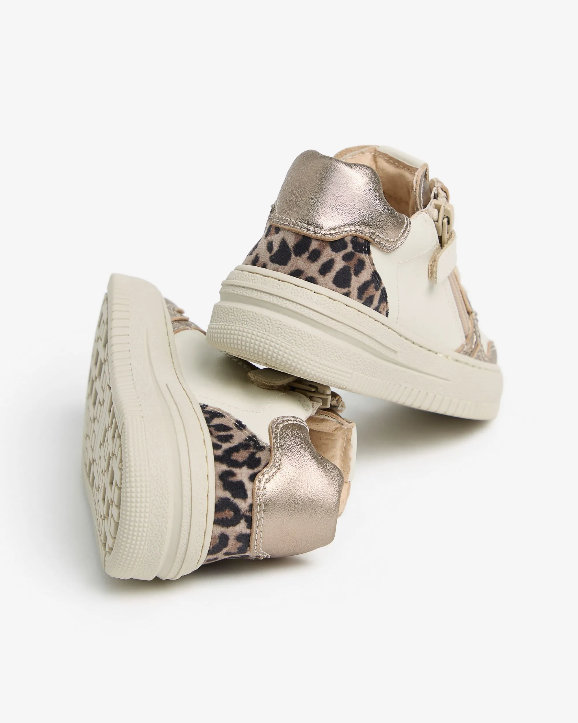 Nero Giardini Sneakers Junior da Bambina in Pelle e Materiale Tecnico Avorio New