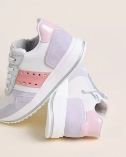 Nero Giardini Sneakers Teen da Ragazza in Pelle, Camoscio e Materiale Tecnico Sale