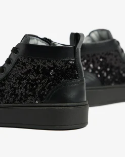 Nero Giardini Sneakers Teen da Ragazza in Pelle e Tessuto Nero Clearance