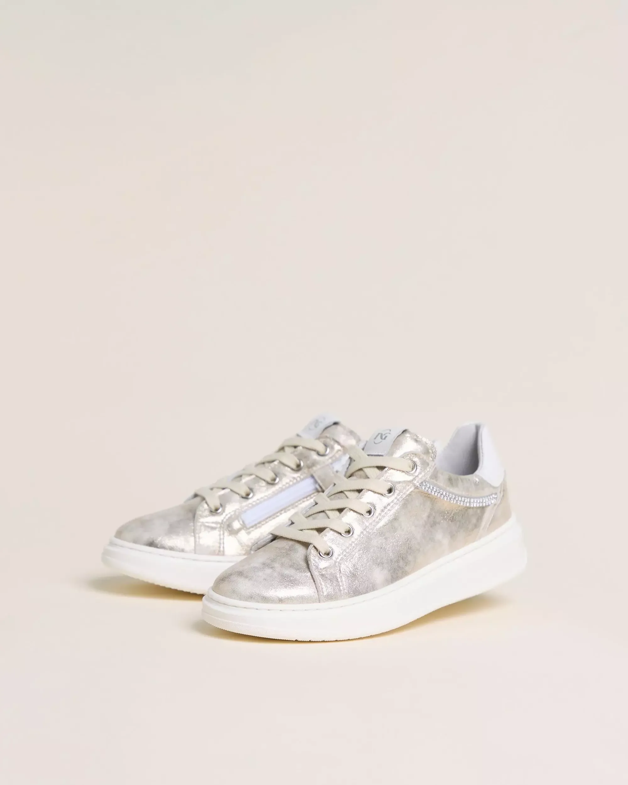 Nero Giardini Sneakers Teen da Ragazza in Materiale Tecnico e Pelle New