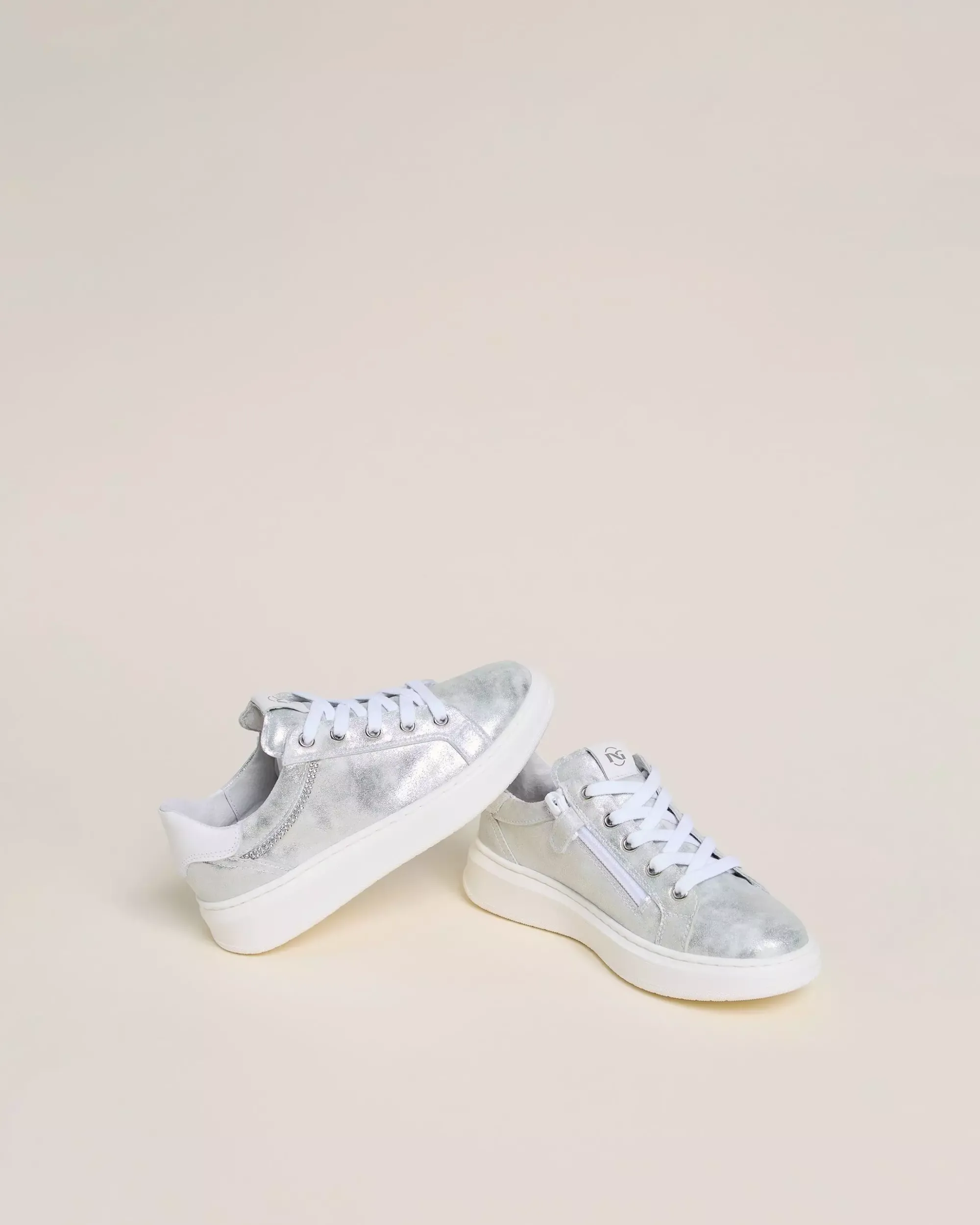 Nero Giardini Sneakers Teen da Ragazza in Materiale Tecnico e Pelle New