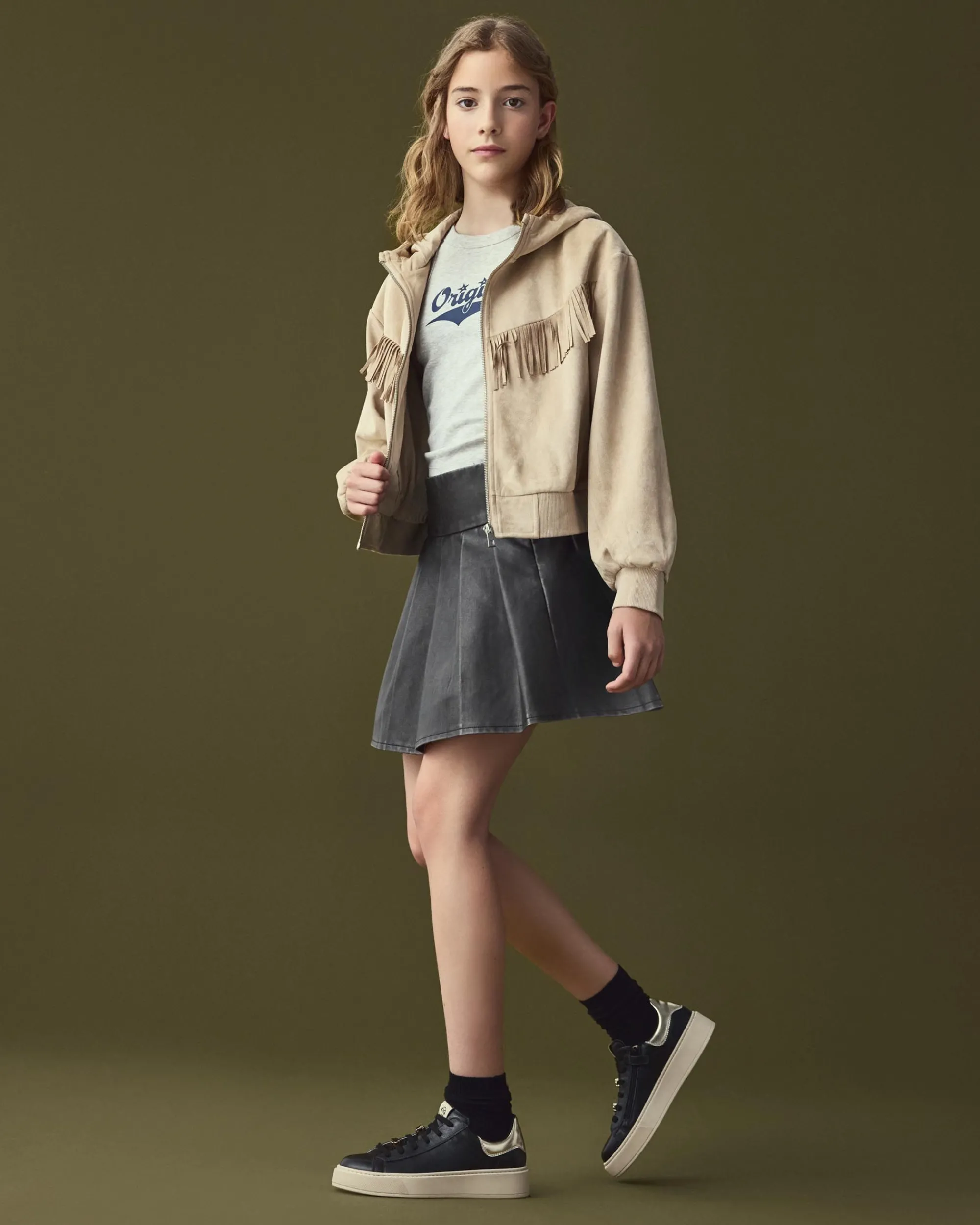 Nero Giardini Sneakers Teen da Ragazza in Pelle e Materiale Tecnico Hot