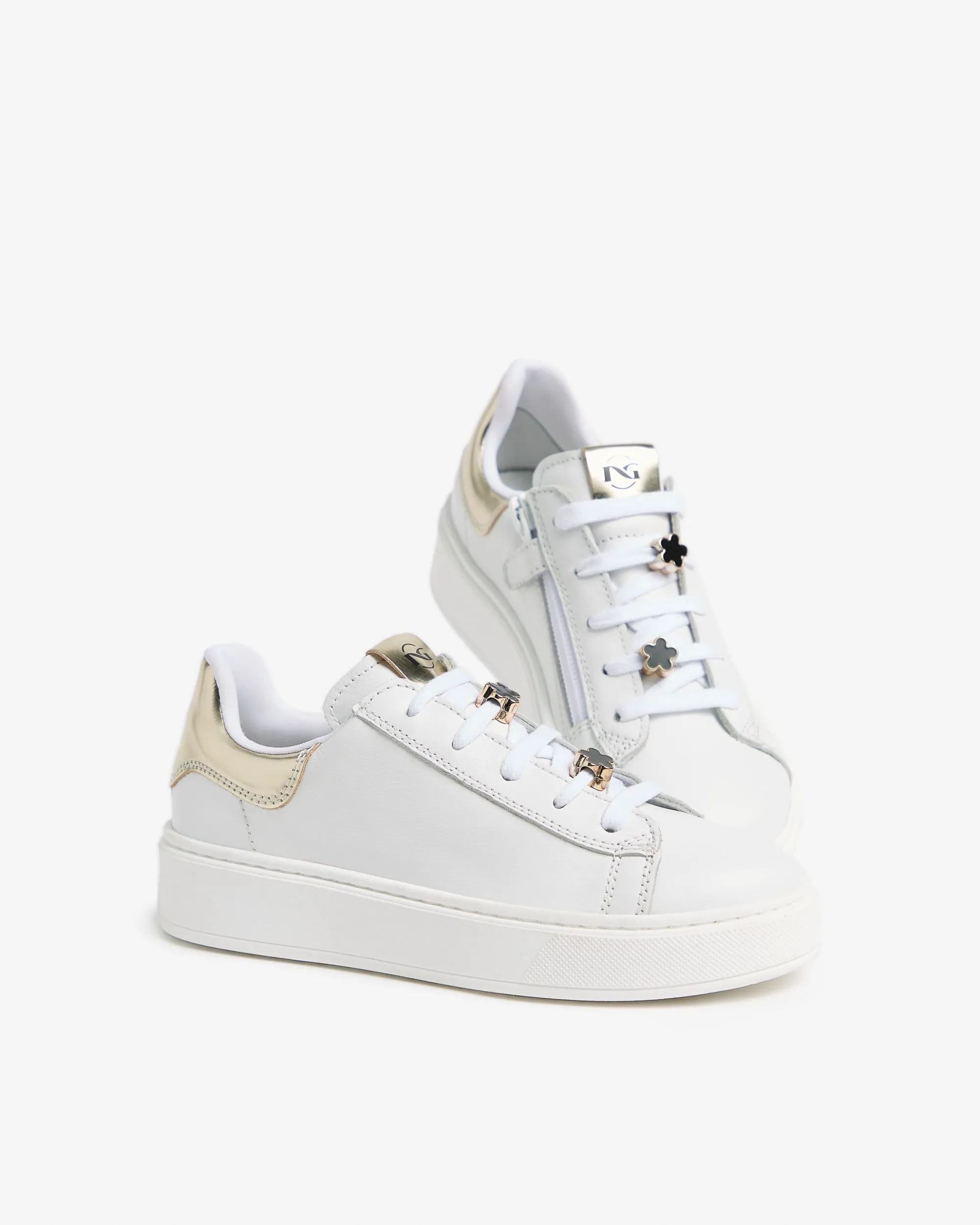 Nero Giardini Sneakers Teen da Ragazza in Pelle e Materiale Tecnico Hot
