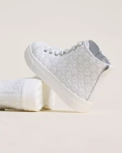 Nero Giardini Sneakers Teen da Ragazza in Tessuto e Pelle Bianco Online