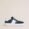 Nero Giardini Sneakers Teen da Ragazzo in Pelle e Camoscio Blu Online