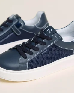 Nero Giardini Sneakers Teen da Ragazzo in Pelle e Tela Outlet