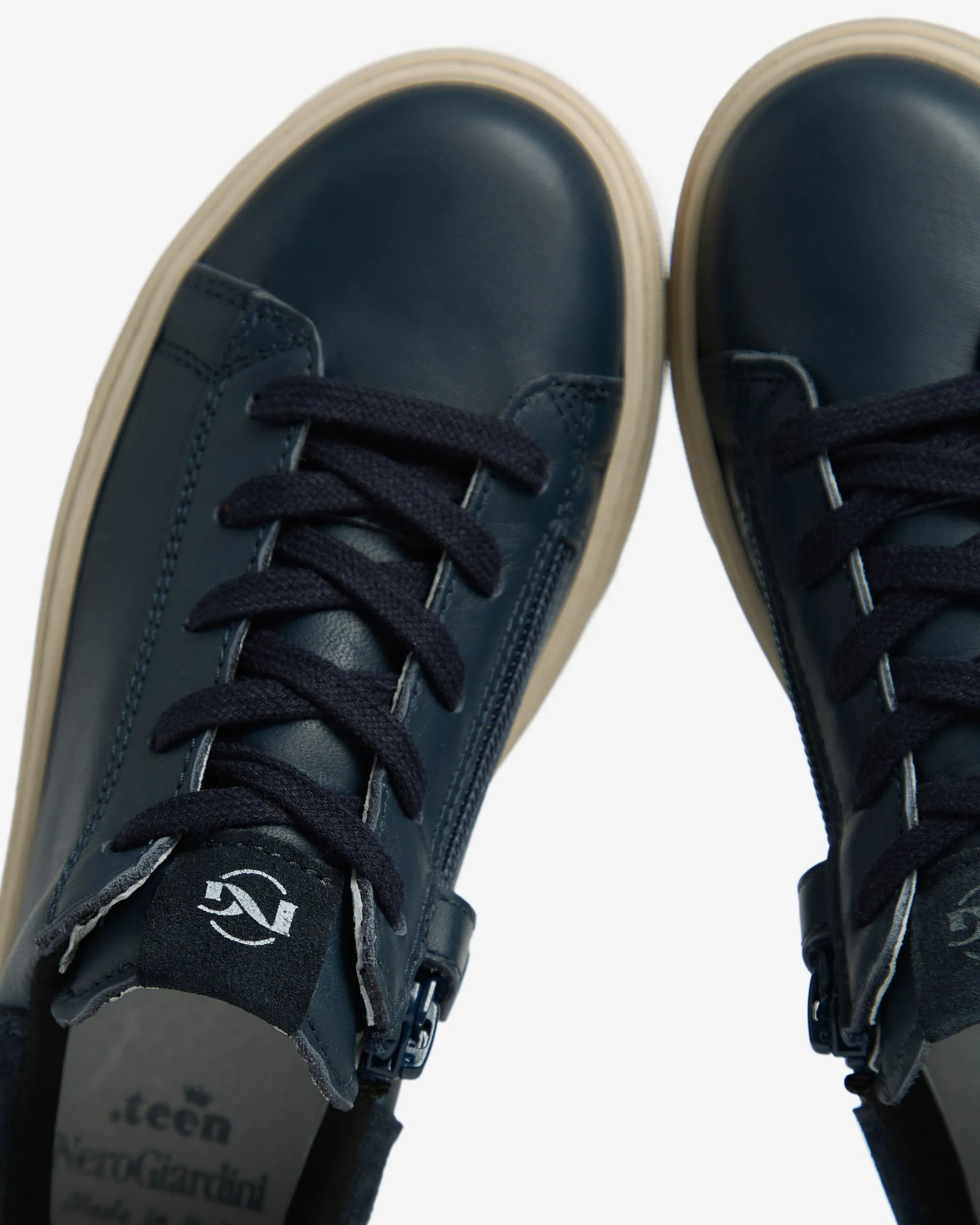 Nero Giardini Sneakers Teen da Ragazzo in Pelle e Camoscio Online