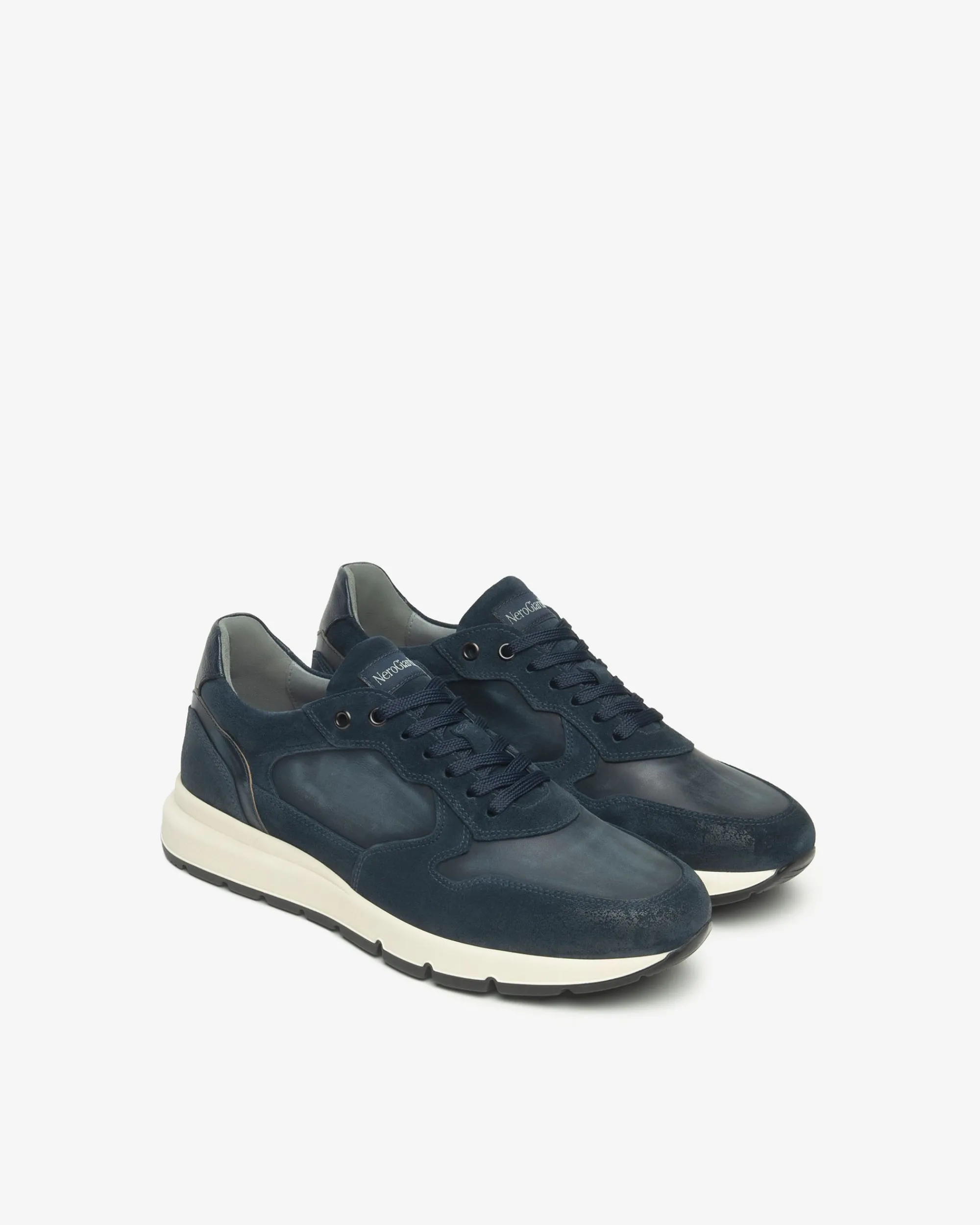 Nero Giardini Sneakers Uomo Camoscio e Pelle New