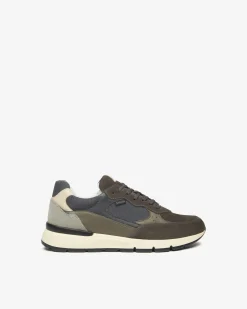 Nero Giardini Sneakers Uomo in Camoscio, Pelle e Tela Hot