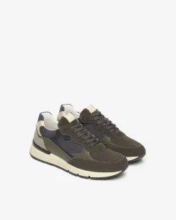 Nero Giardini Sneakers Uomo in Camoscio, Pelle e Tela Hot