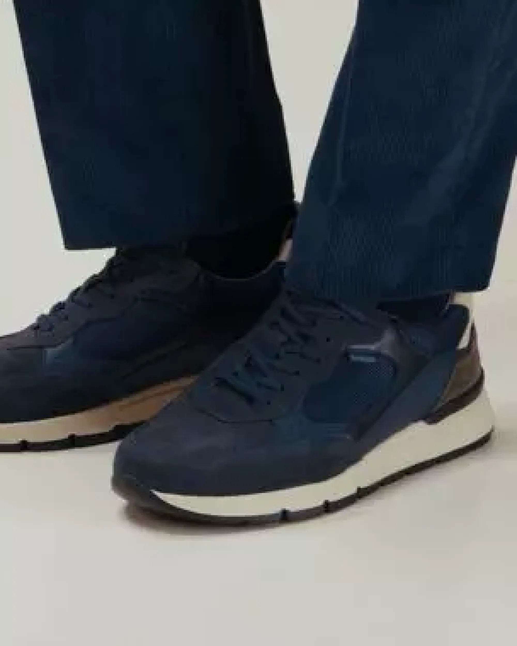 Nero Giardini Sneakers Uomo in Camoscio, Pelle e Tela Hot
