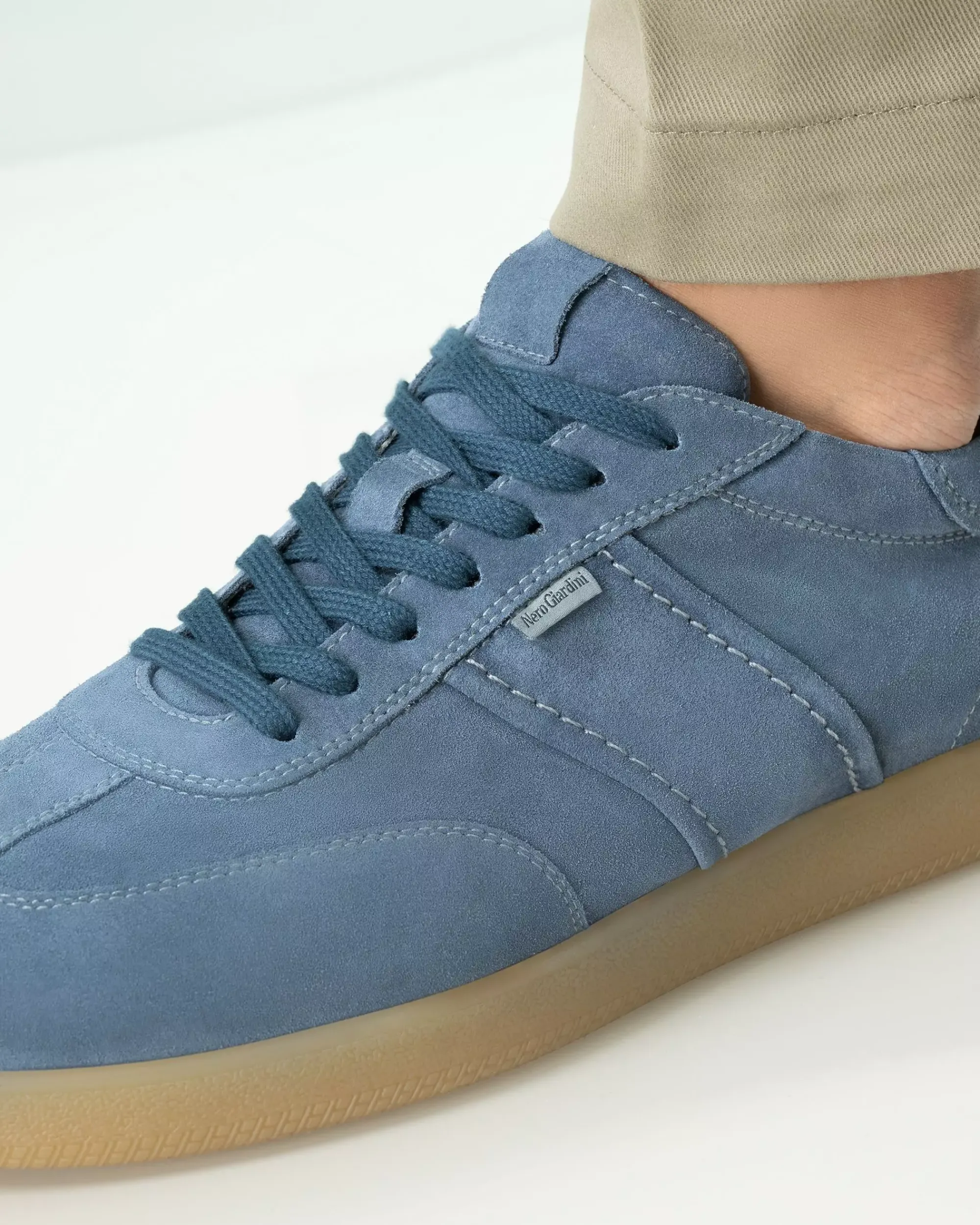 Nero Giardini Sneakers Uomo in Camoscio Outlet