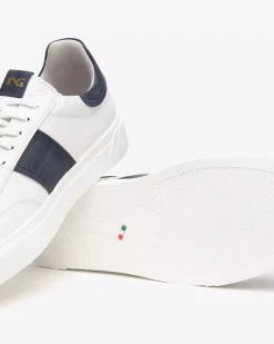 Nero Giardini Sneakers Uomo in Pelle Blu Clearance