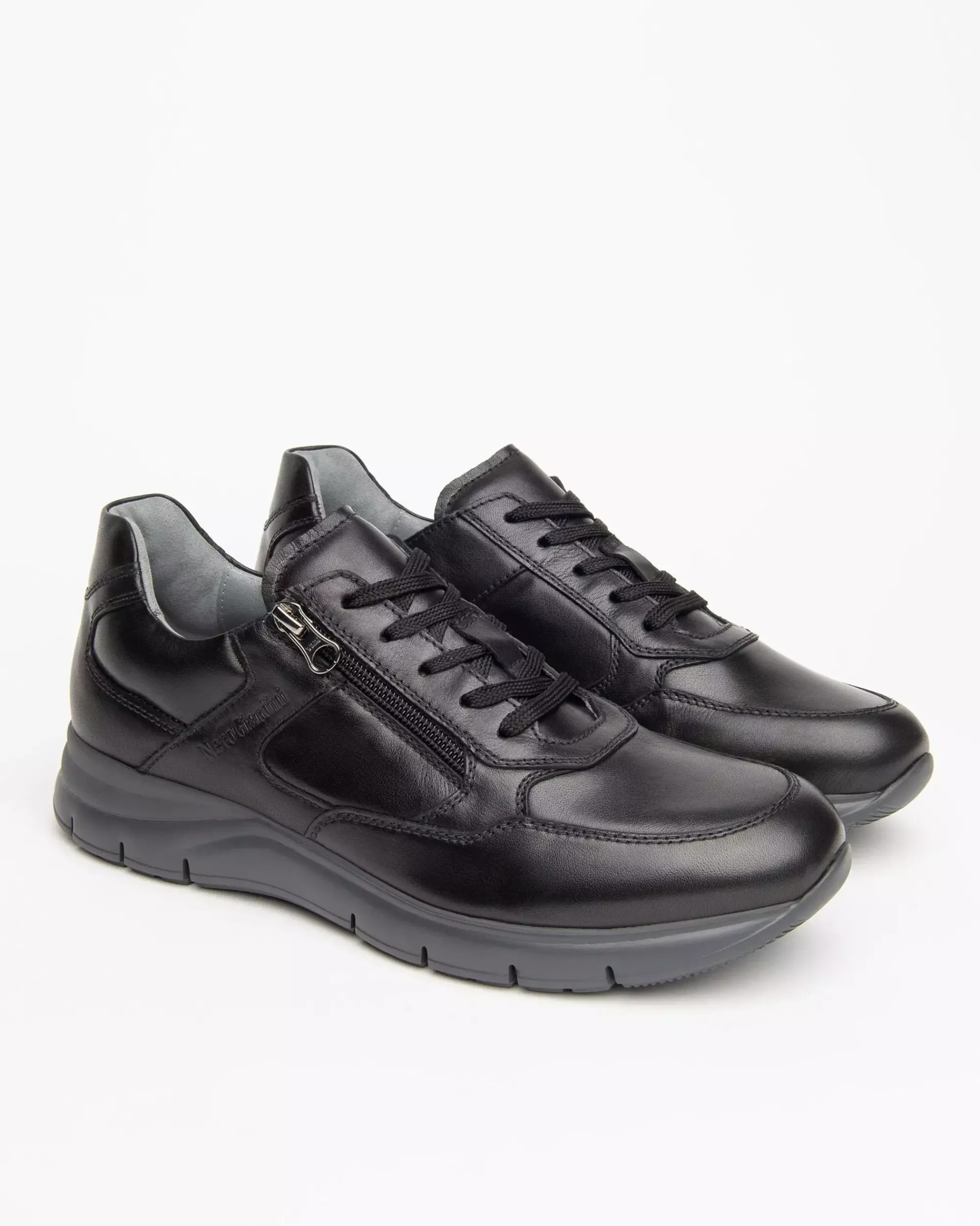 Nero Giardini Sneakers Uomo in Pelle Nero Online