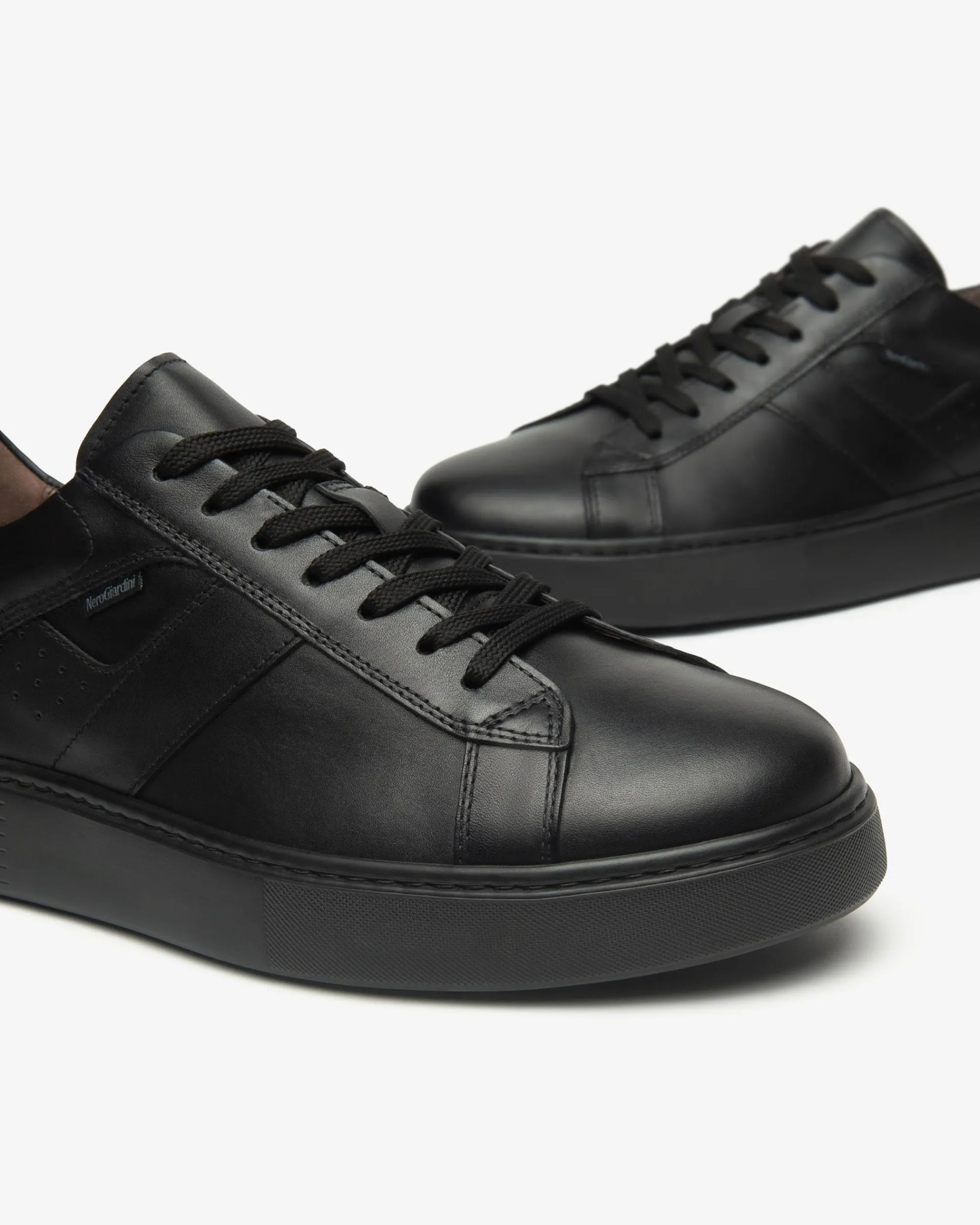 Nero Giardini Sneakers Uomo in Pelle Nero