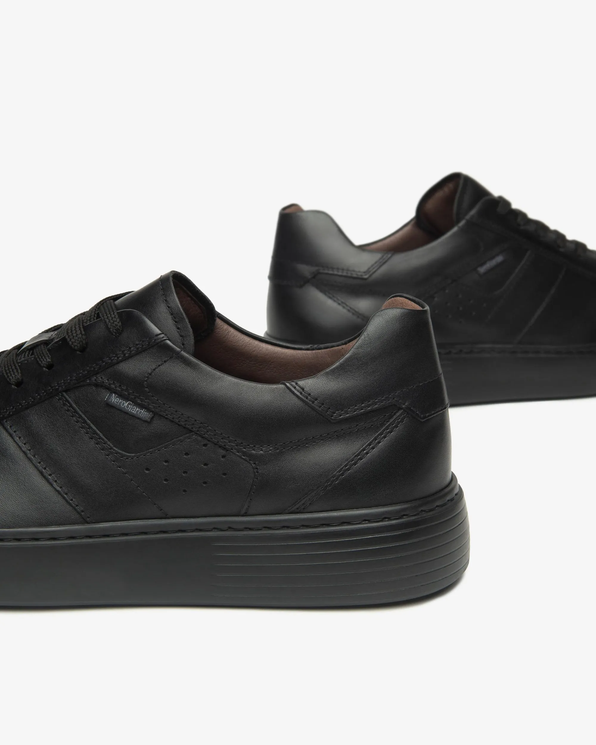 Nero Giardini Sneakers Uomo in Pelle Nero