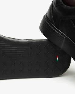 Nero Giardini Sneakers Uomo in Pelle Nero