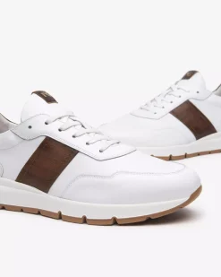 Nero Giardini Sneakers Uomo in Pelle Marrone Sale