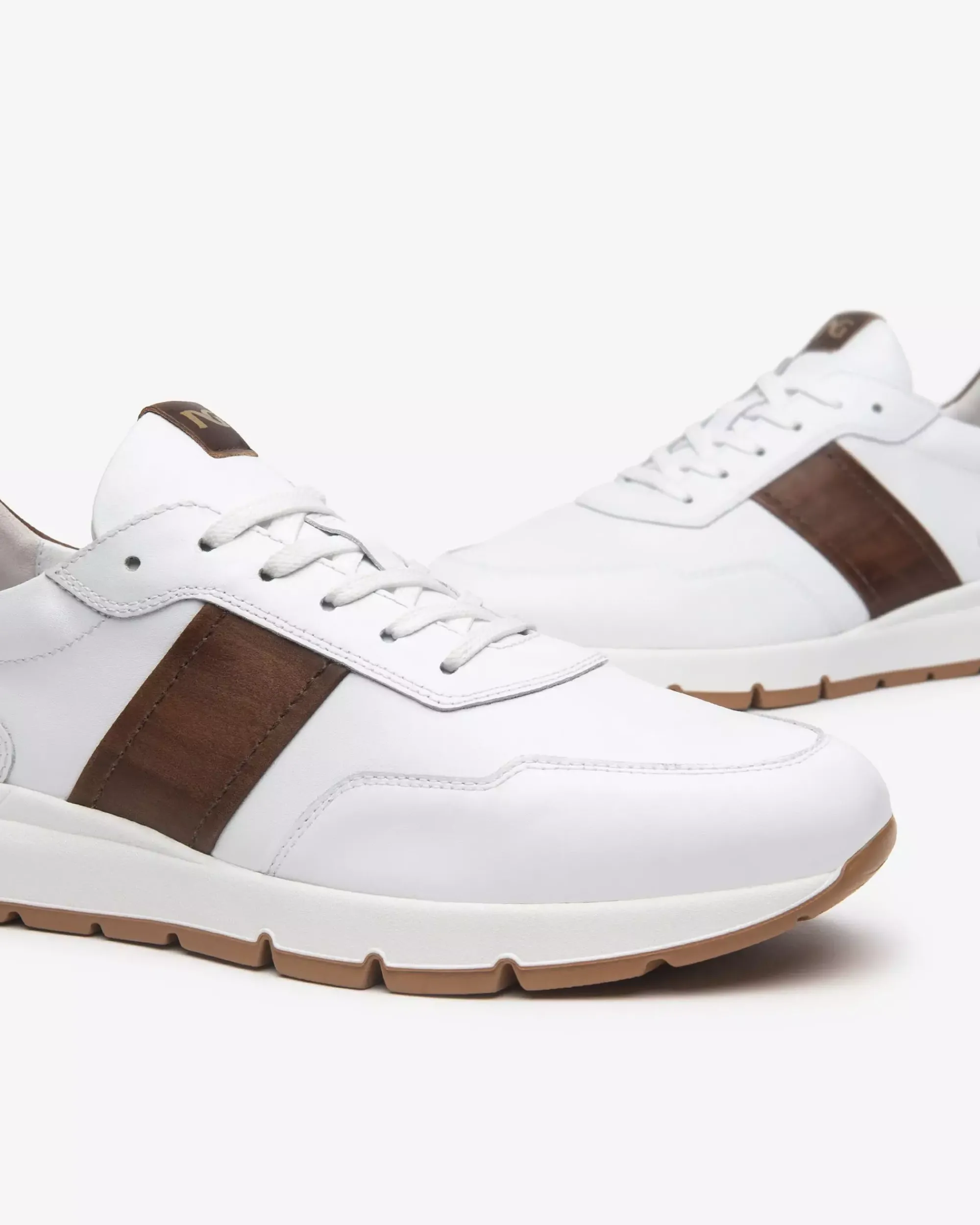 Nero Giardini Sneakers Uomo in Pelle Marrone Sale