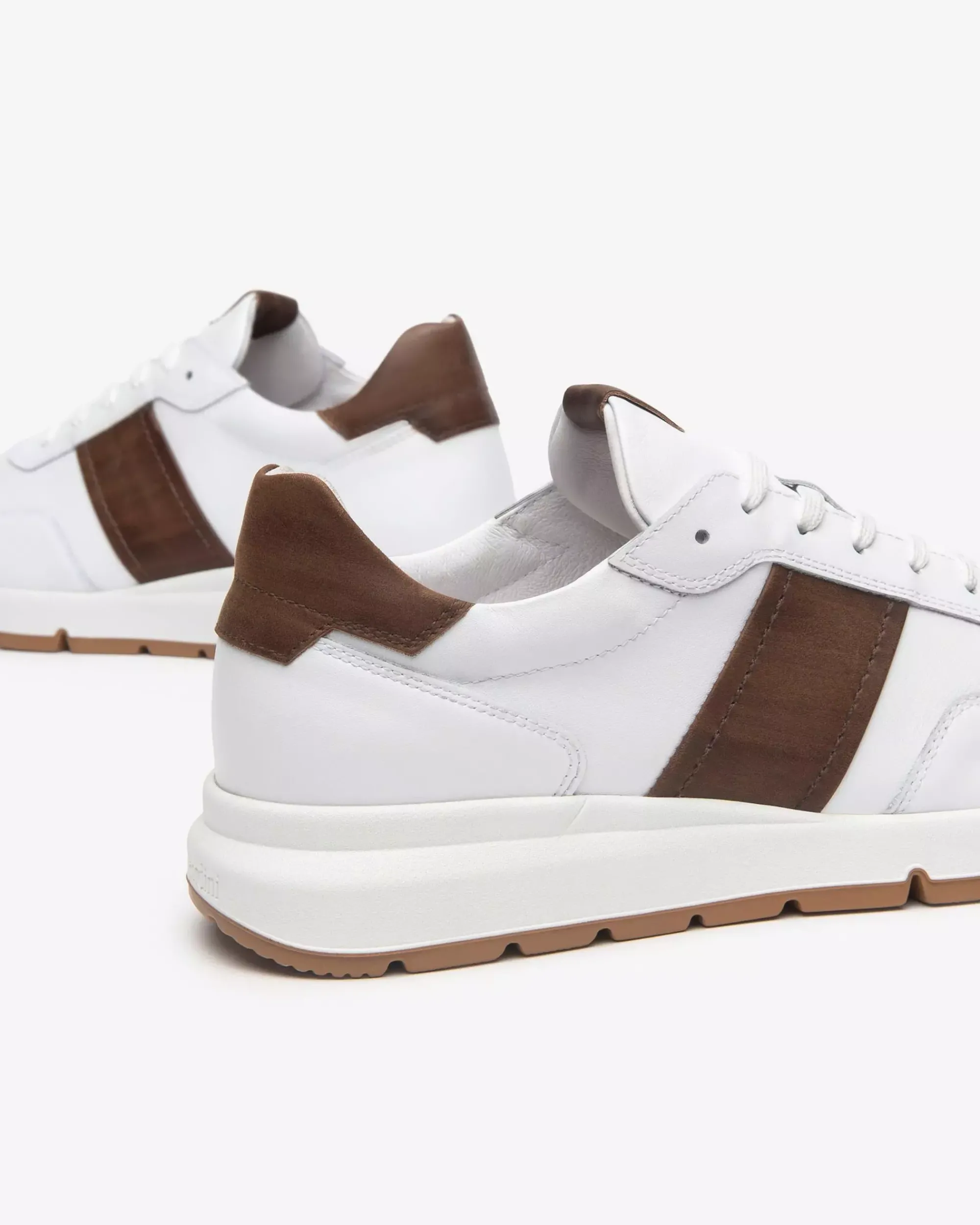 Nero Giardini Sneakers Uomo in Pelle Marrone Sale