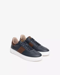 Nero Giardini Sneakers Uomo in Pelle Blu Clearance