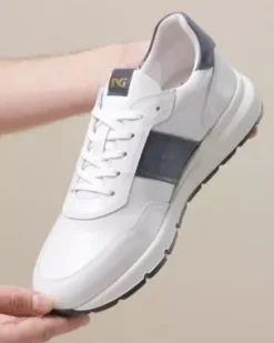 Nero Giardini Sneakers Uomo in Pelle Blu Clearance