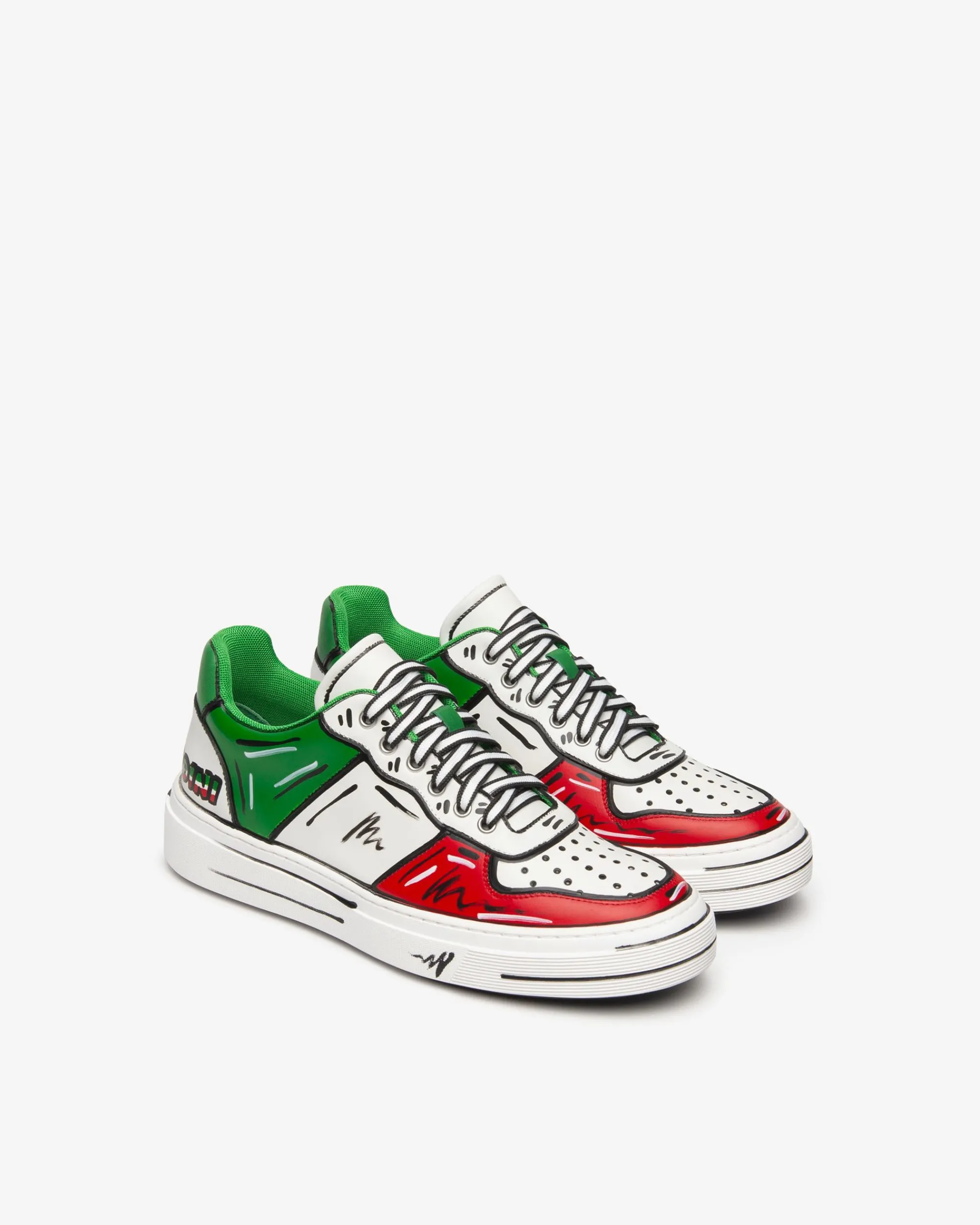 Nero Giardini Sneakers Uomo in Pelle Multicolore