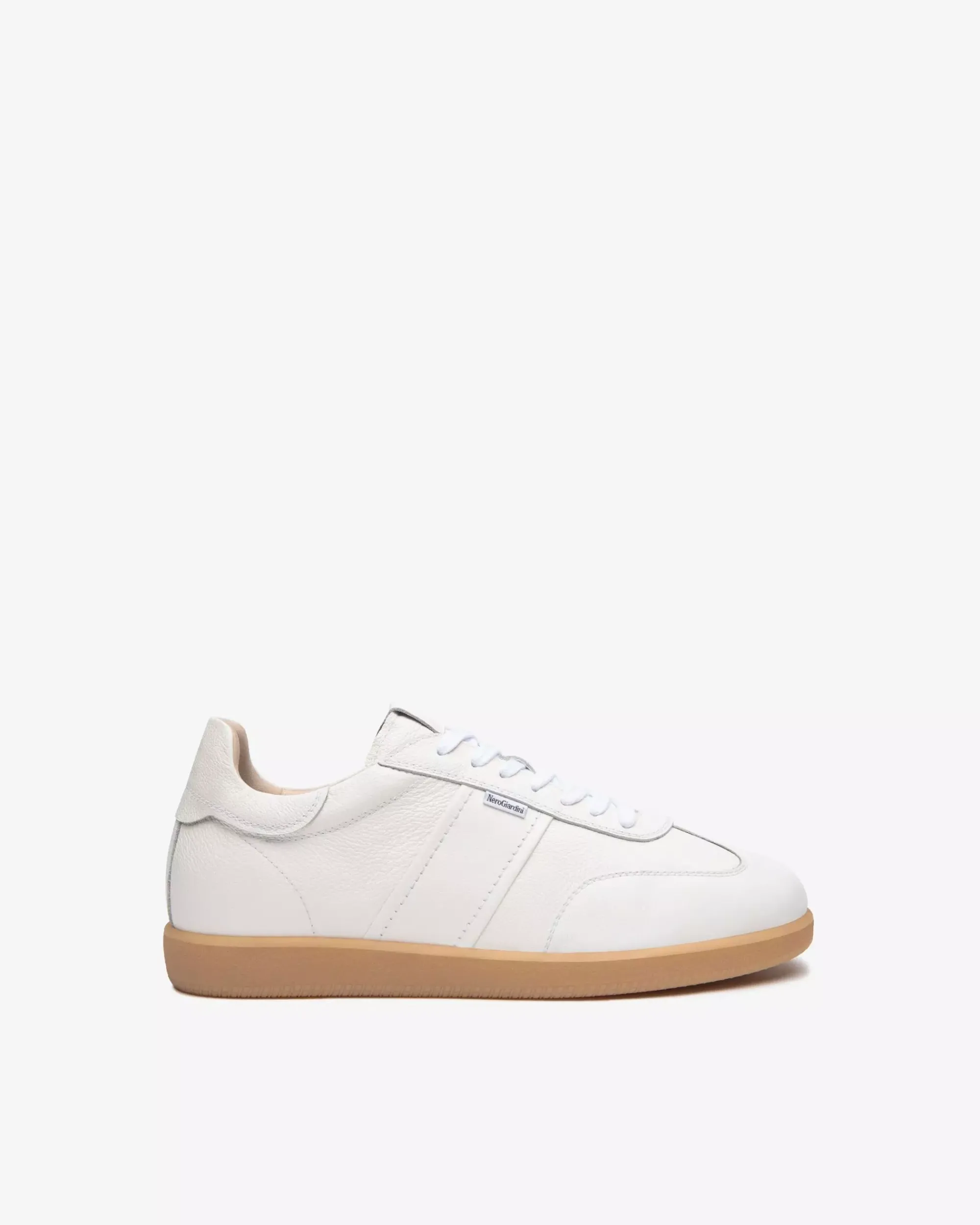 Nero Giardini Sneakers Uomo in Pelle Bianco New
