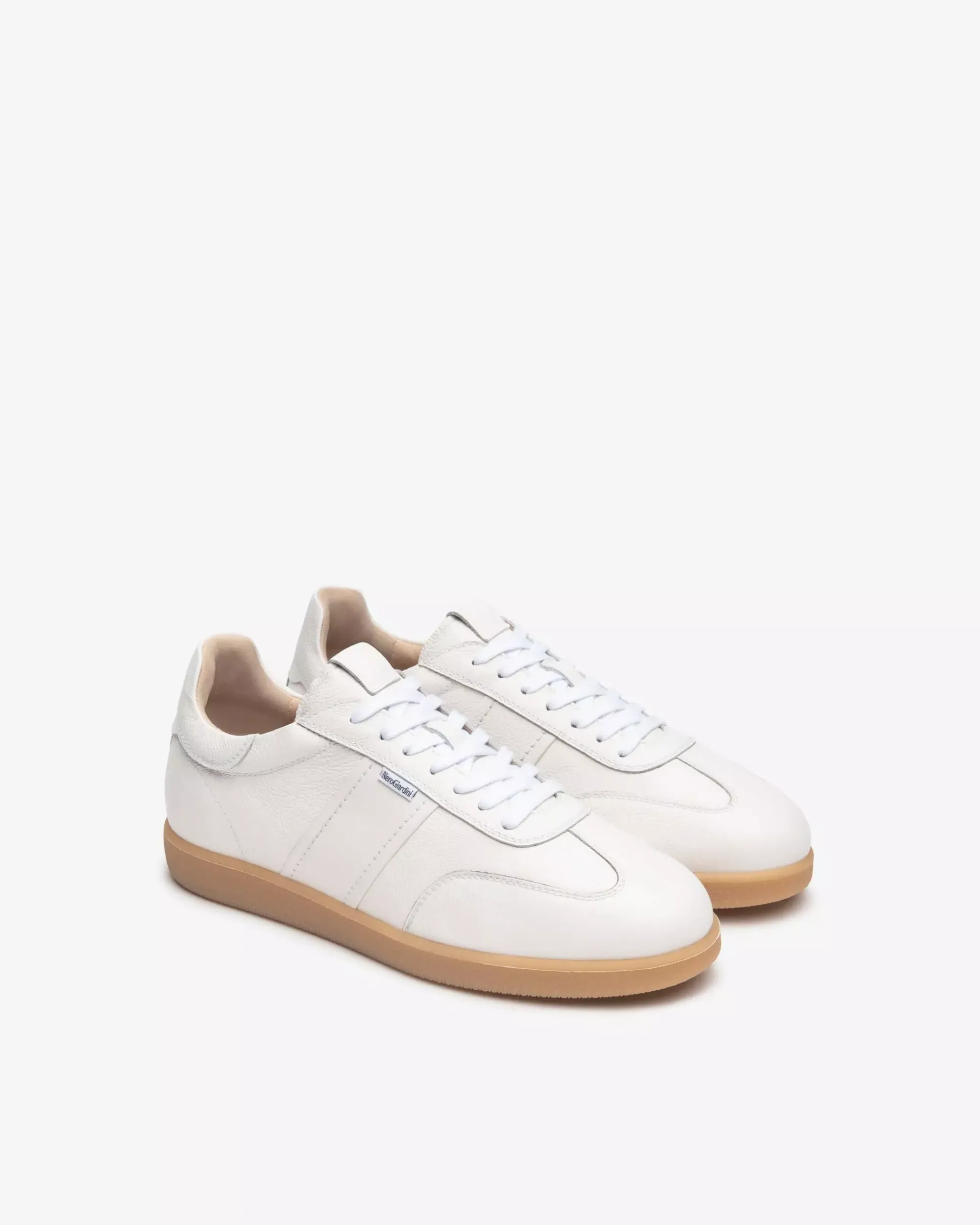 Nero Giardini Sneakers Uomo in Pelle Bianco New