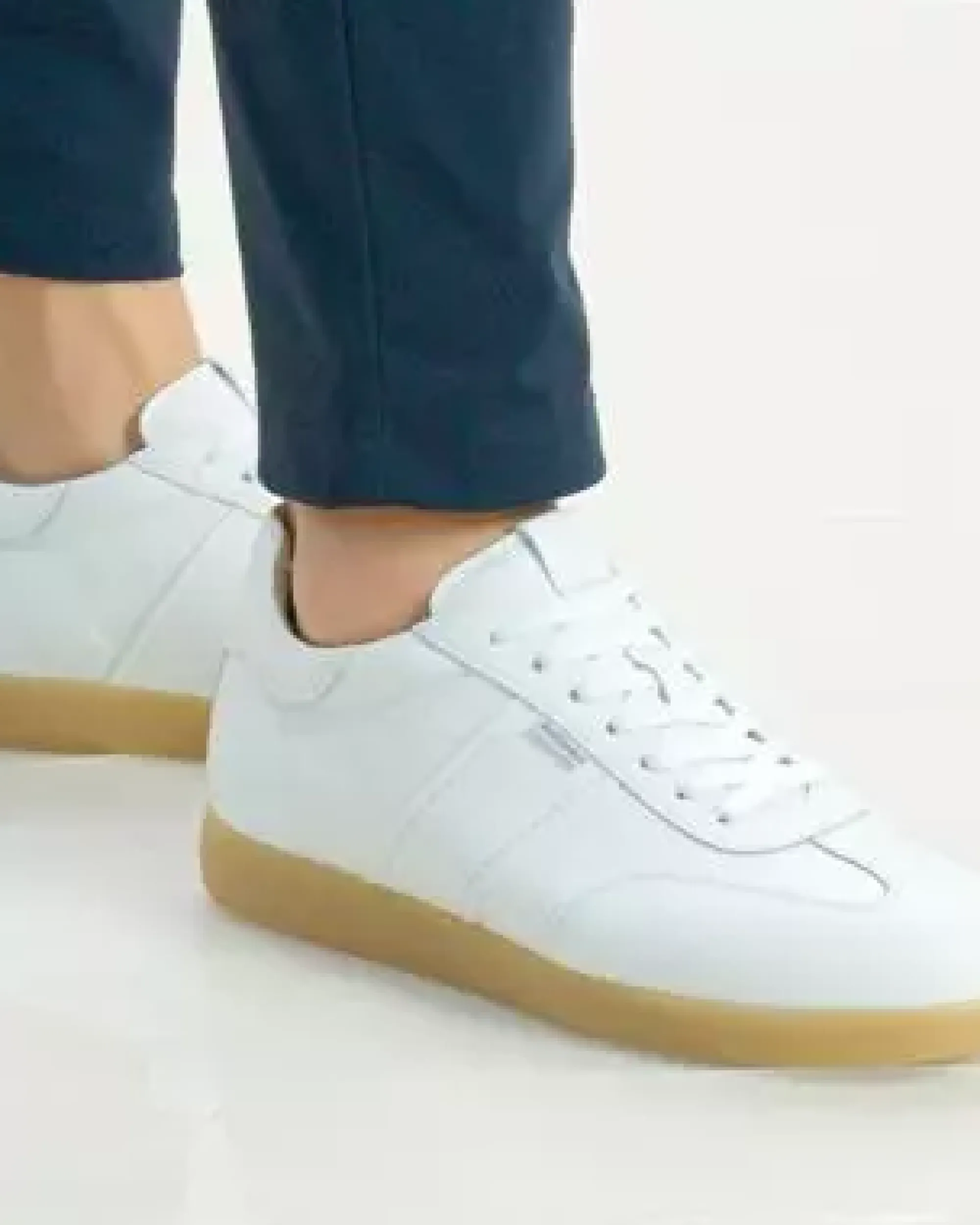 Nero Giardini Sneakers Uomo in Pelle Bianco New