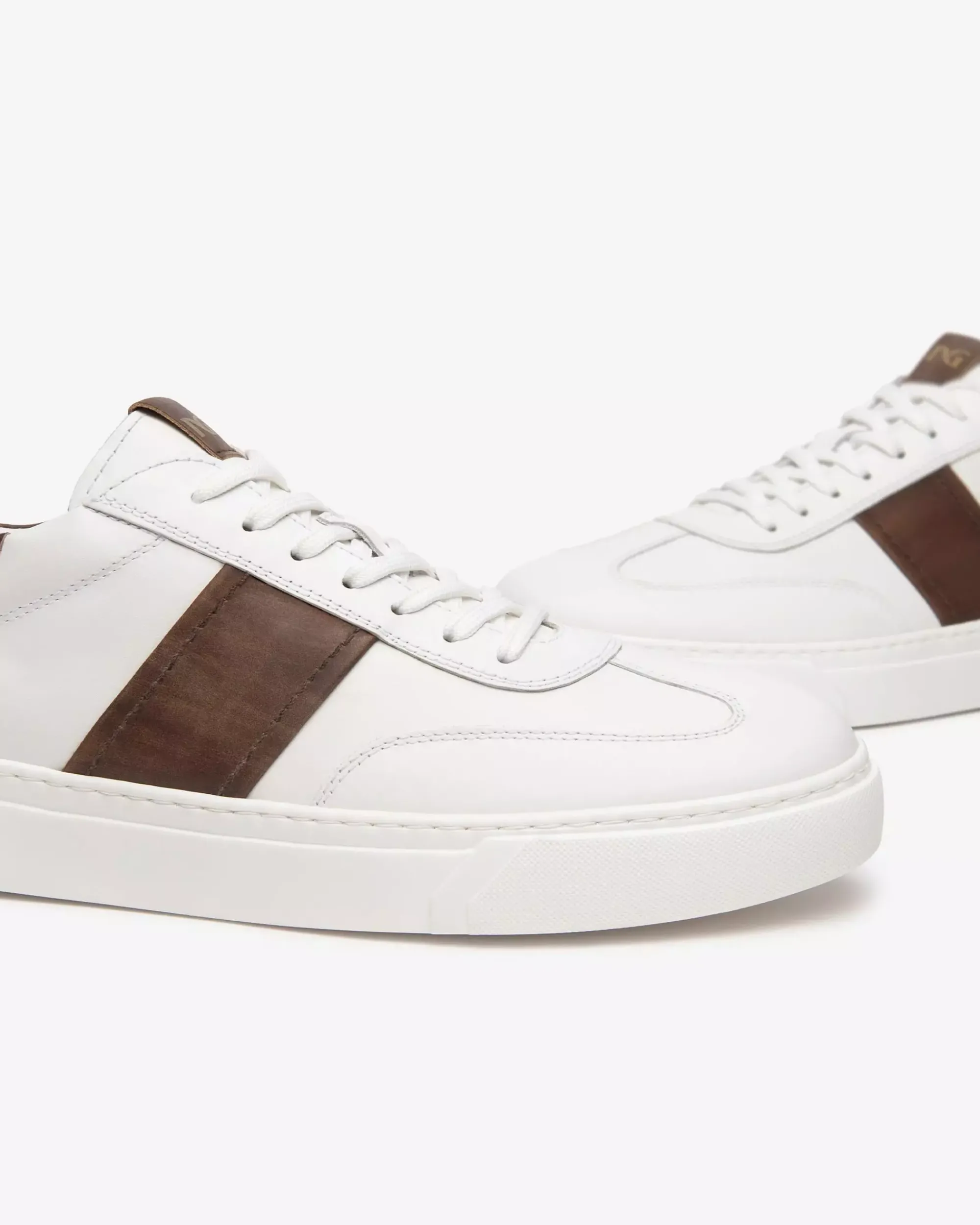 Nero Giardini Sneakers Uomo in Pelle Marrone Clearance