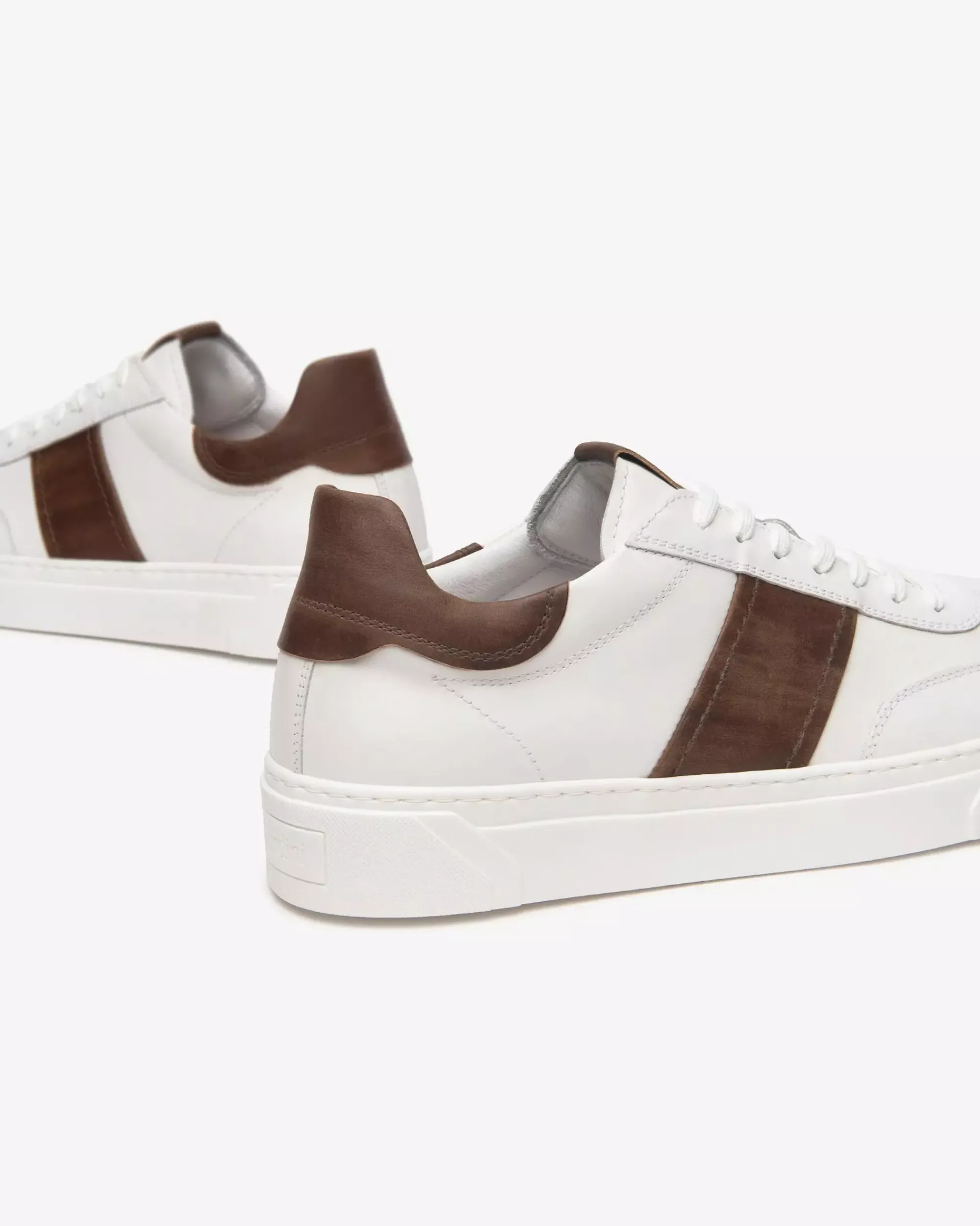 Nero Giardini Sneakers Uomo in Pelle Marrone Clearance