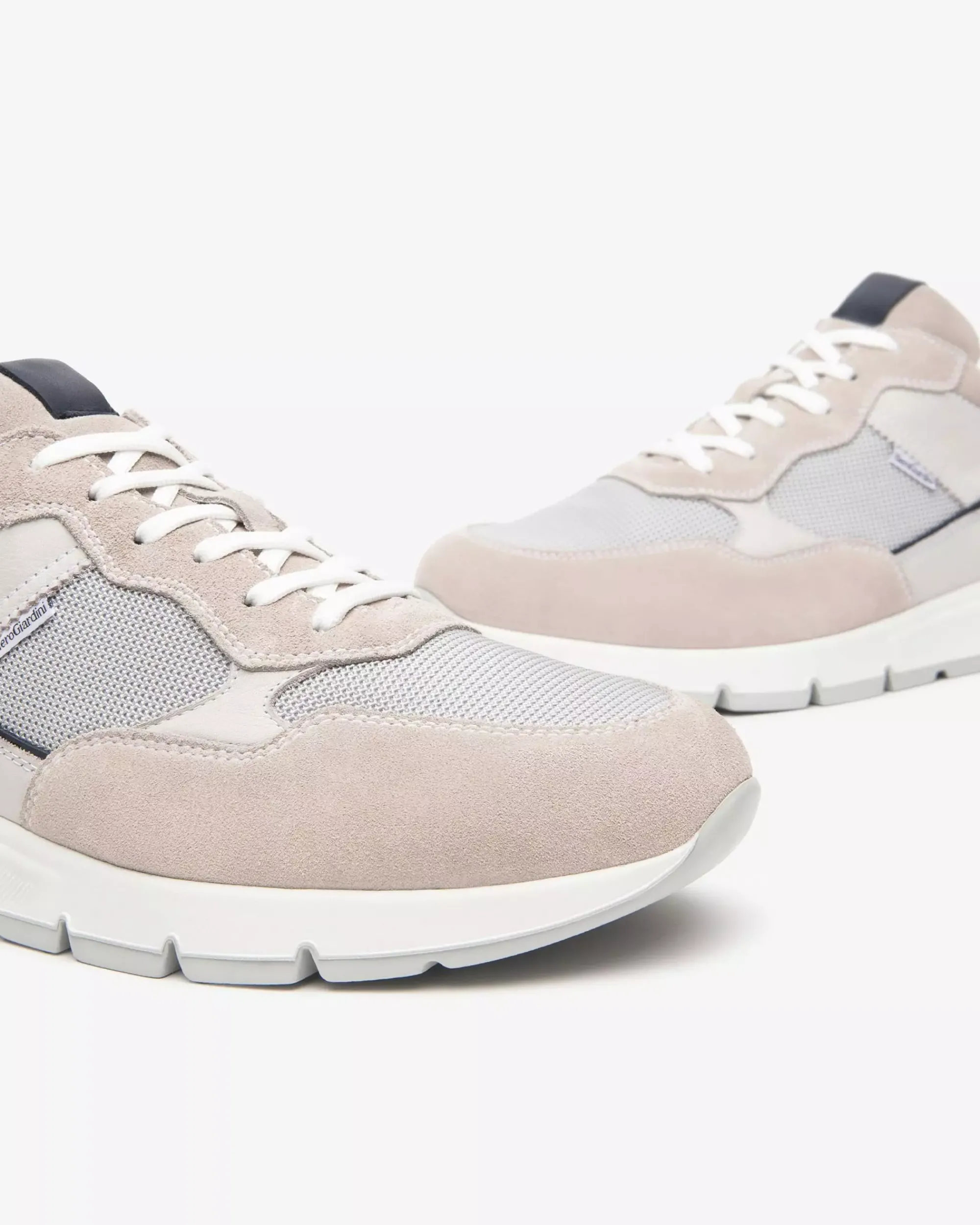 Nero Giardini Sneakers Uomo in Pelle, Camoscio e Tela Discount
