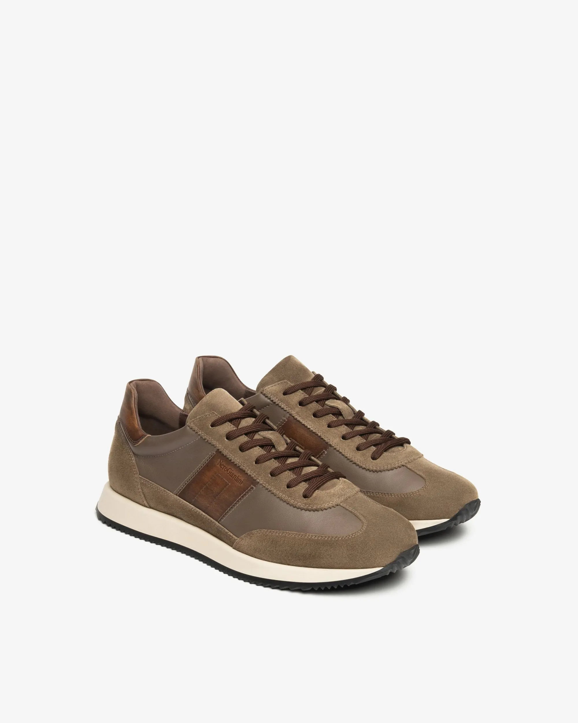 Nero Giardini Sneakers Uomo in Pelle e Camoscio Hot